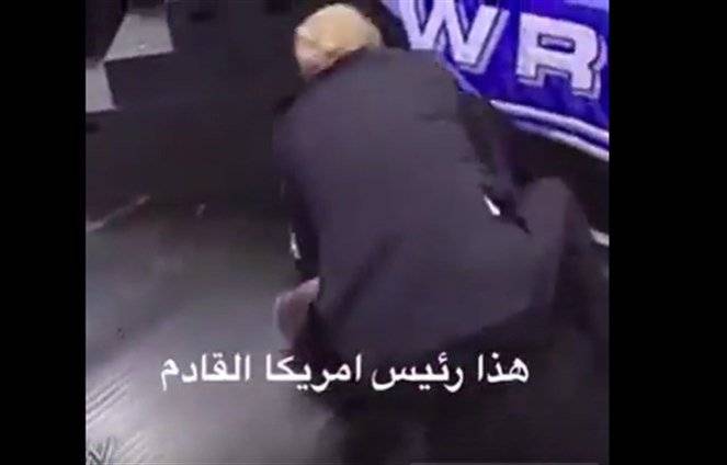 بالفيديو: دونالد ترامب مصارع شرس في المصارعة الحرة!!!