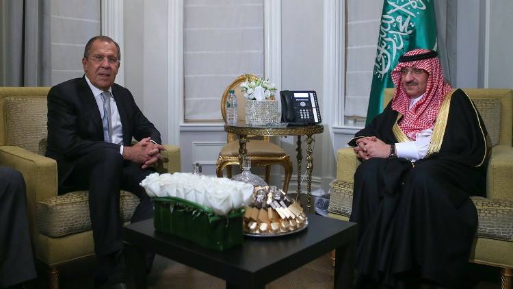 لقاء بين لافروف وولي العهد السعودي محمد بن نايف