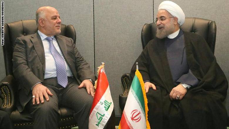 روحاني للعبادي: أمن العراق من أمننا وإيران لن تتوانى عن دعم الحكومة والحشد الشعبي