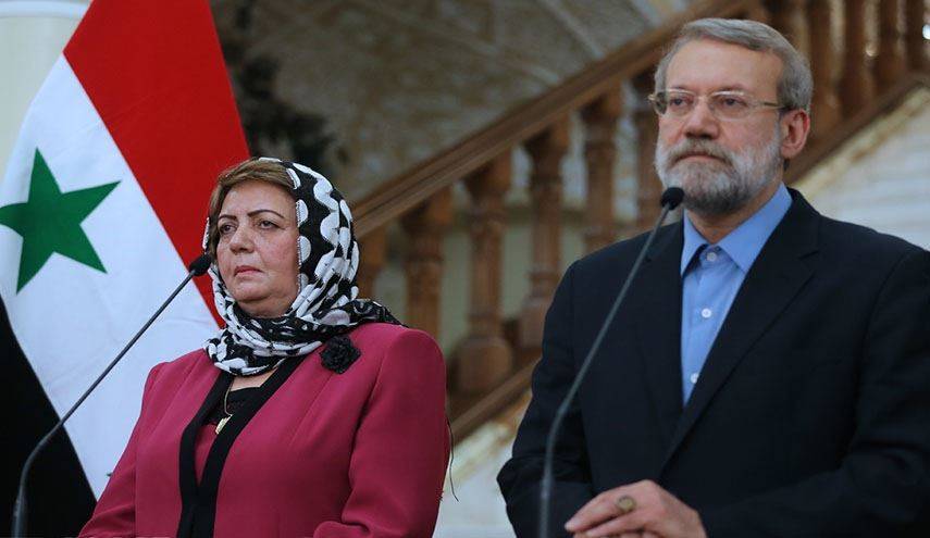 لاريجاني: الاميركيون يطلقون كذبا شعار مكافحة الارهاب