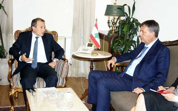 لازاريني بعد لقائه باسيل :
لاظهار التضامن الدولي