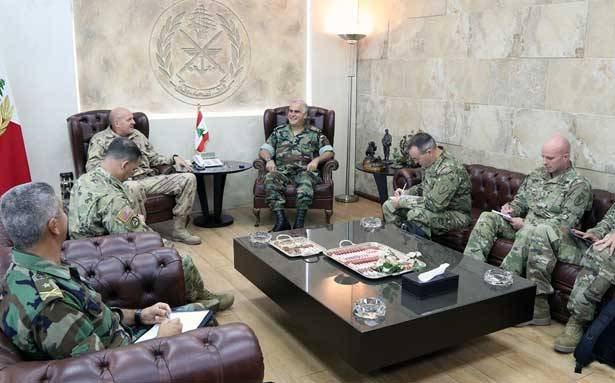 قهوجي استقبل نائب مدير التعاون
الأمني في القيادة الوسطى الأميركيّة