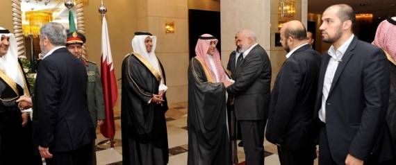 مشعل وهنية في احتفال السفارة السعودية بعيدها الوطني بالدوحة