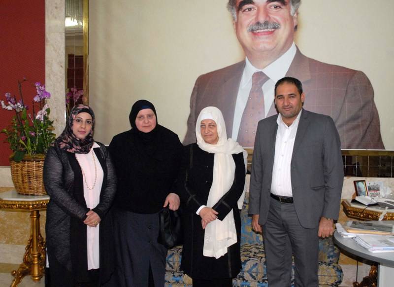 الحريري تابعت التحضير لإطلاق حملة تضامنية مع غزة والتقت وفدا من اللجنة التحضيرية لفاعليات كسر الحصار