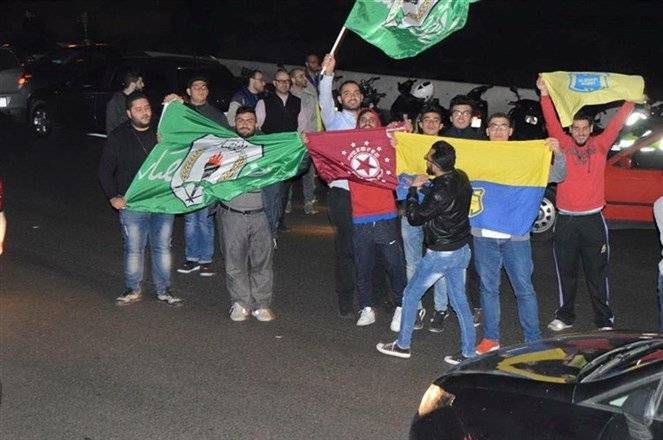 اشكال كبير بين جماهير فريقي النجمة والأنصار في المدينة الرياضية