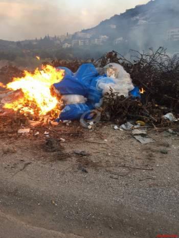 أهالي الفاكهة دعوا الى وقف إحراق النفايات في الجرود الشرقية لعرسال