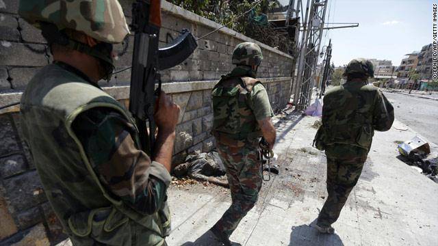 الجيش السوري داخل أحياء حلب الشرقية