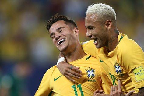 نهاية الشوط الاول البرازيل تتقدم 4-0 على بوليفيا مع اداء رائع ضمن تصفيات كاس العالم
