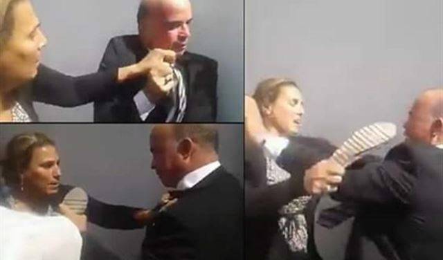 بالفيديو: تحرّش بها مسؤول بالداخلية.. فصفعته وضربته بالحذاء