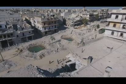 بالفيديو: حلب من الجو...مشاهد تبكي القلوب
