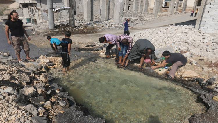 أهالي حلب يتفقون مع الأطراف المتقاتلة على تحييد محطات ضخ المياه