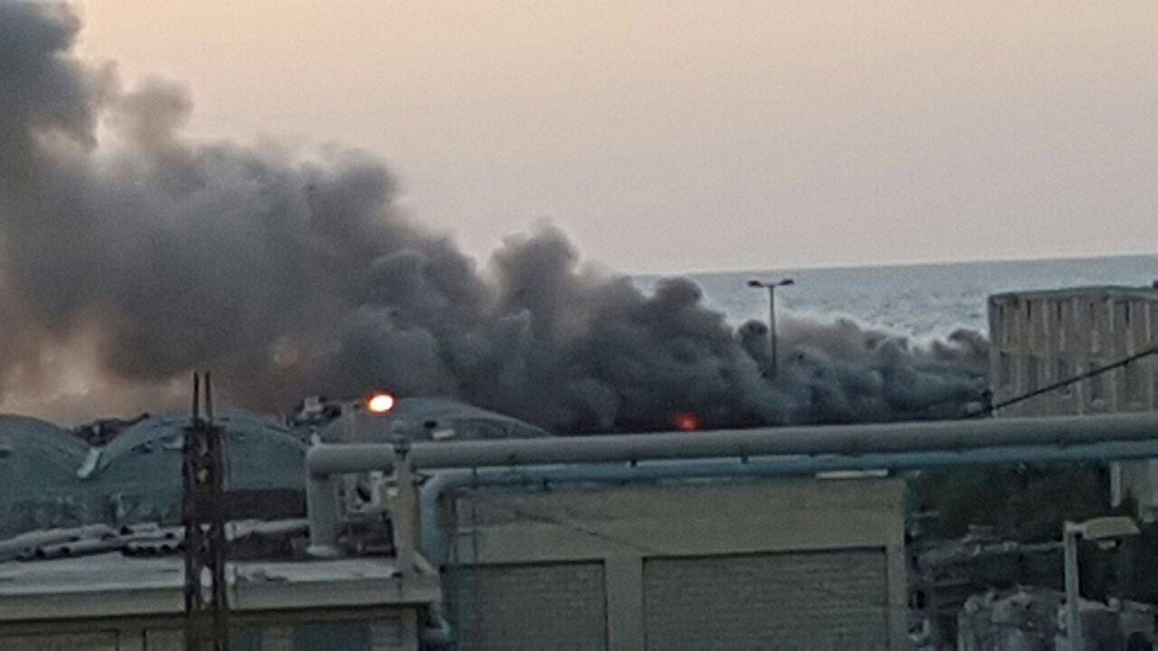 بالصور: حريق قرب معمل فرز النفايات في صيدا