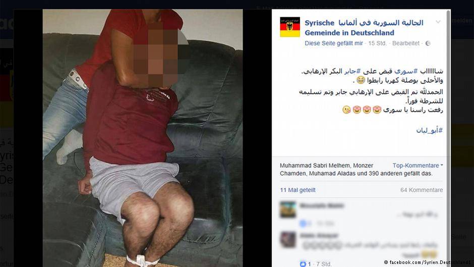 تهديدات بالقتل للسوريين الذين ساعدوا في القبض على جابر البكر  في المانيا