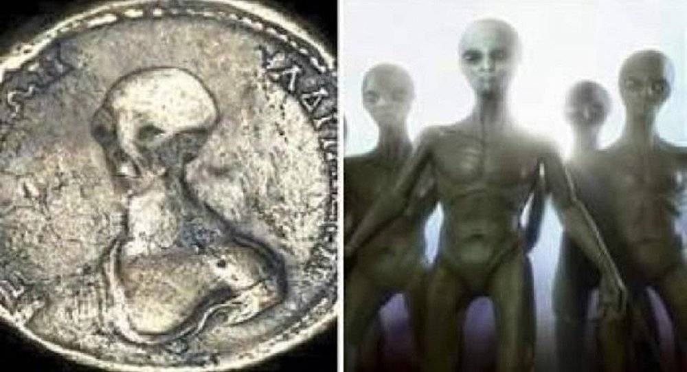 بالصور...العثور على قطع نقدية تحمل نقش المخلوقات الفضائية في مصر