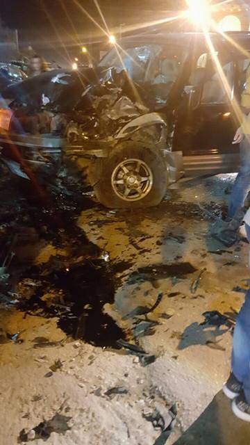 "التحكم المروري": جريح نتيجة حادث تصادم ليلاً بين جيب وسيارة على اوتوستراد الفرزل نقل الى مستشفى خوري للمعالجة