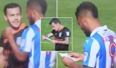 بالفيديو- لاعب يسرق خطة الفريق المنافس!
