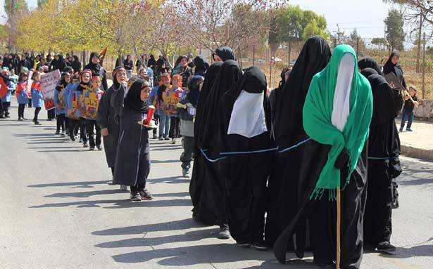 مسيرة النصرة لتلامذة المهدي في الريحان