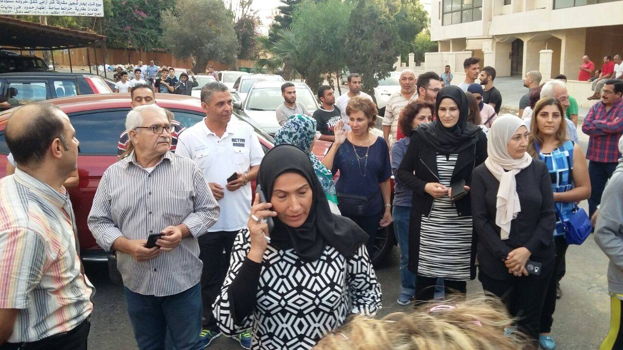 إعتصام بدوحة الحص احتجاجاً على تكدُّس النفايات