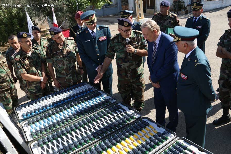 الجيش تسلَّم ذخائر من بلجيكا