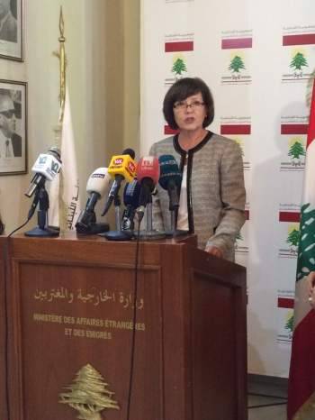 السفيرة الأميركية تلتقي الحريري في بيت الوسط