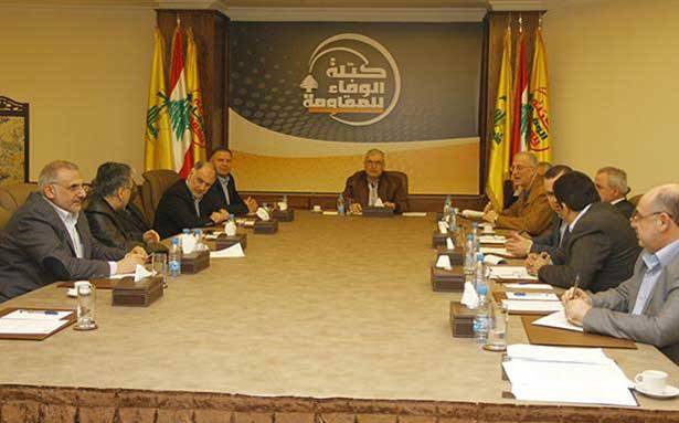 «القضاء على الإرهاب واجب دولي وإنساني»
«الوفاء للمقاومة»: التفاهم والإنفتاح الإيجابي مطلوبان
لتسهيل المهام المترتبة قبل إنجاز الاستحقاق الرئاسي وبعده