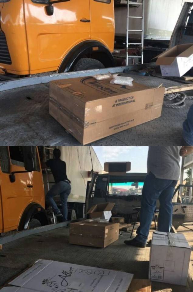 بالصور: شاحنة "كبتاغون" من سوريا عبر طرابلس.. إلى الاردن؟