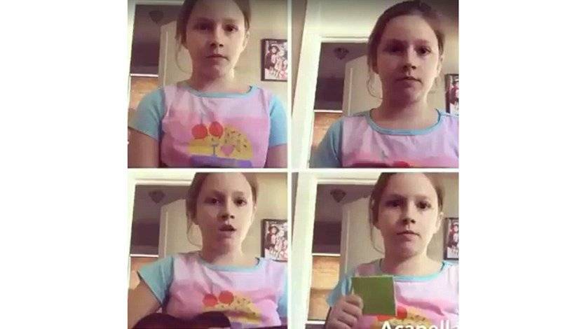 بالفيديو: طفلة تُخاطب والدها المتوفي بأغنية "Hello"