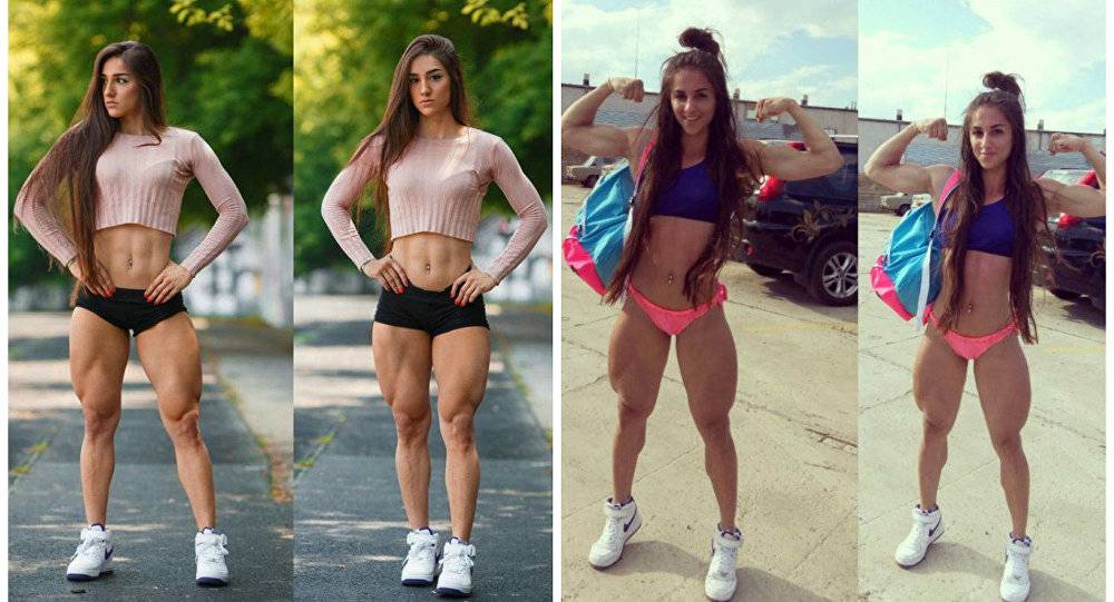 شاهد...فتاة أذربيجانية مثيرة تمتلك أجمل عضلات في العالم!