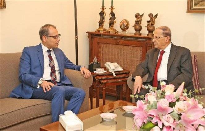 عون التقى السفيرين المصري والفرنسي النجاري: حان وقت انهاء الشغور الرئاسي