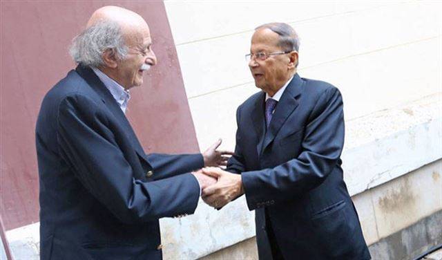 جنبلاط يستقبل عون مساء اليوم في كليمنصو