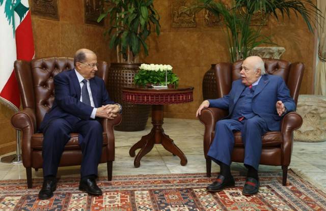 فخامة رئيس الجمهورية يستقبل نائب رئيس مجلس الوزراء السابق عصام فارس