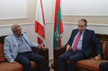 أسامة سعد استقبل سفير مصر: لمواجهة التحديات بعمل عربي موحد