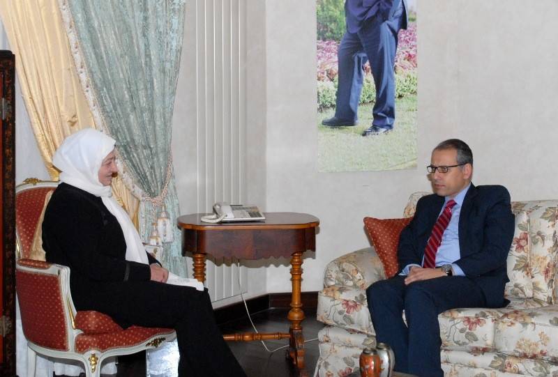 السفير المصري التقى بهية الحريري: ندعم سيادة لبنان واستقلاله
