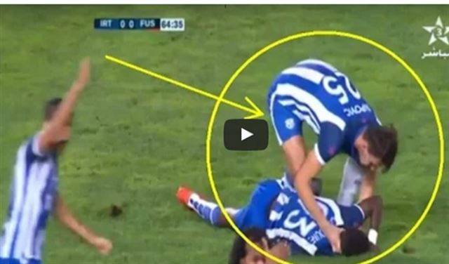 بالفيديو.. هكذا أنقذ لاعب مغربي زميله من الموت