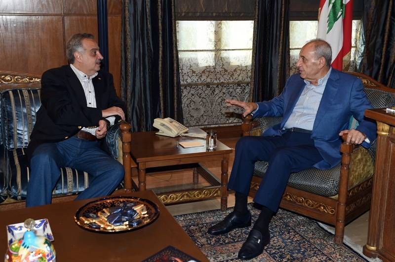 بري استقبل ارسلان ومخزومي ووفد المحاكم الجعفرية