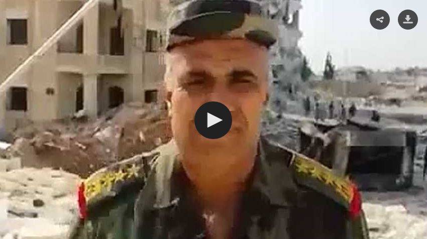 بالفيديو .. ماهي الرسالة التي بعثها قائد سوري كبير للسيد حسن نصر الله؟