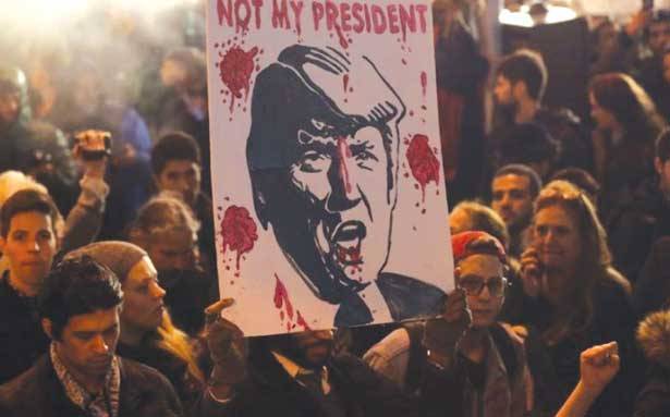 تواصل الاحتجاجات المناهضة لفوز لترامب