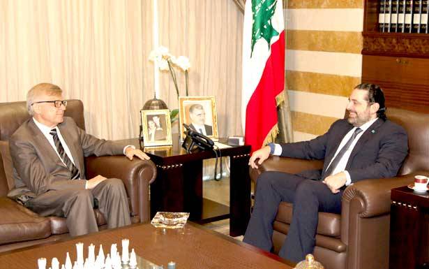 الحريري بحث وزاسبيكين في التطوّرات
والشعّار نقل لـه همّ طرابلس والشـمال