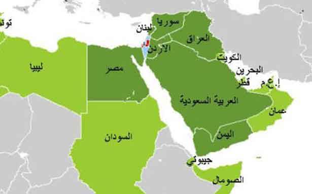 تمزيق المنطقة يمزق روسيا - خريطة الشرق الاوسط