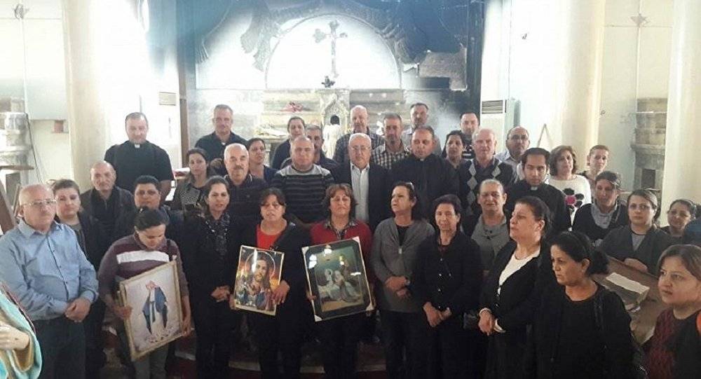 بالفيديو...أول قداس للمسيحيين بعد الخلاص من 