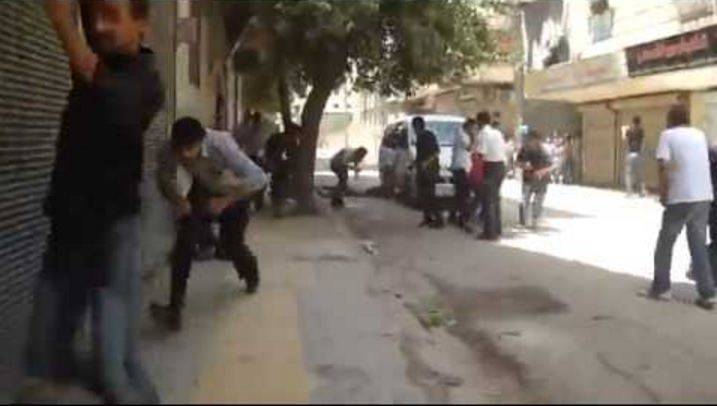 إطلاق النار على مظاهرة في حلب!