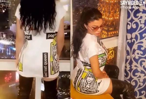 بالفيديو: من أميركا.. هيفا ترقص بالقصير!