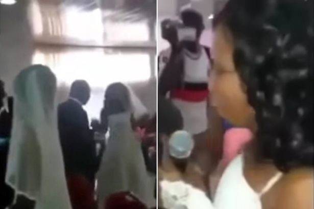 بالفيديو.. شاهدوا ماذا فعلت "عشيقة" العريس يوم زفافه!