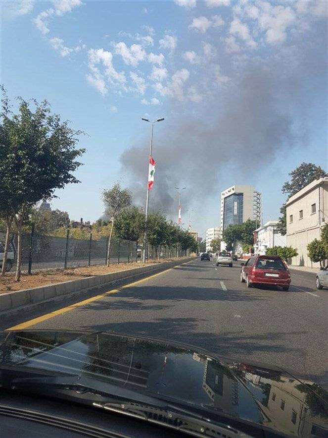 بالصور - حريق كبير بالقرب من شركة الكهرباء في الكرنتينا