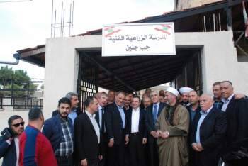 أبو فاعور: انشاء مدرسة زراعية بالبقاع الغربي سيزيد الخبرات وفرص العمل