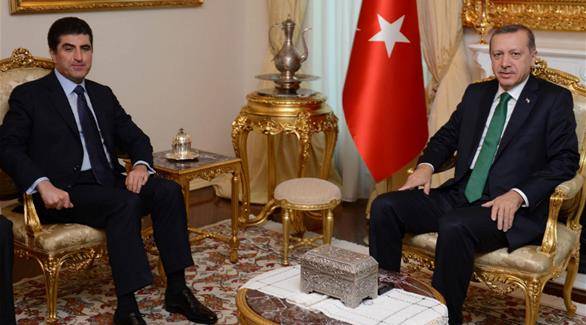 أردوغان يستقبل رئيس حكومة إقليم كردستان العراق