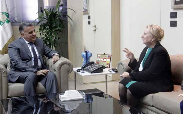 إبراهيم استقبل سفيرة الأورغواي
