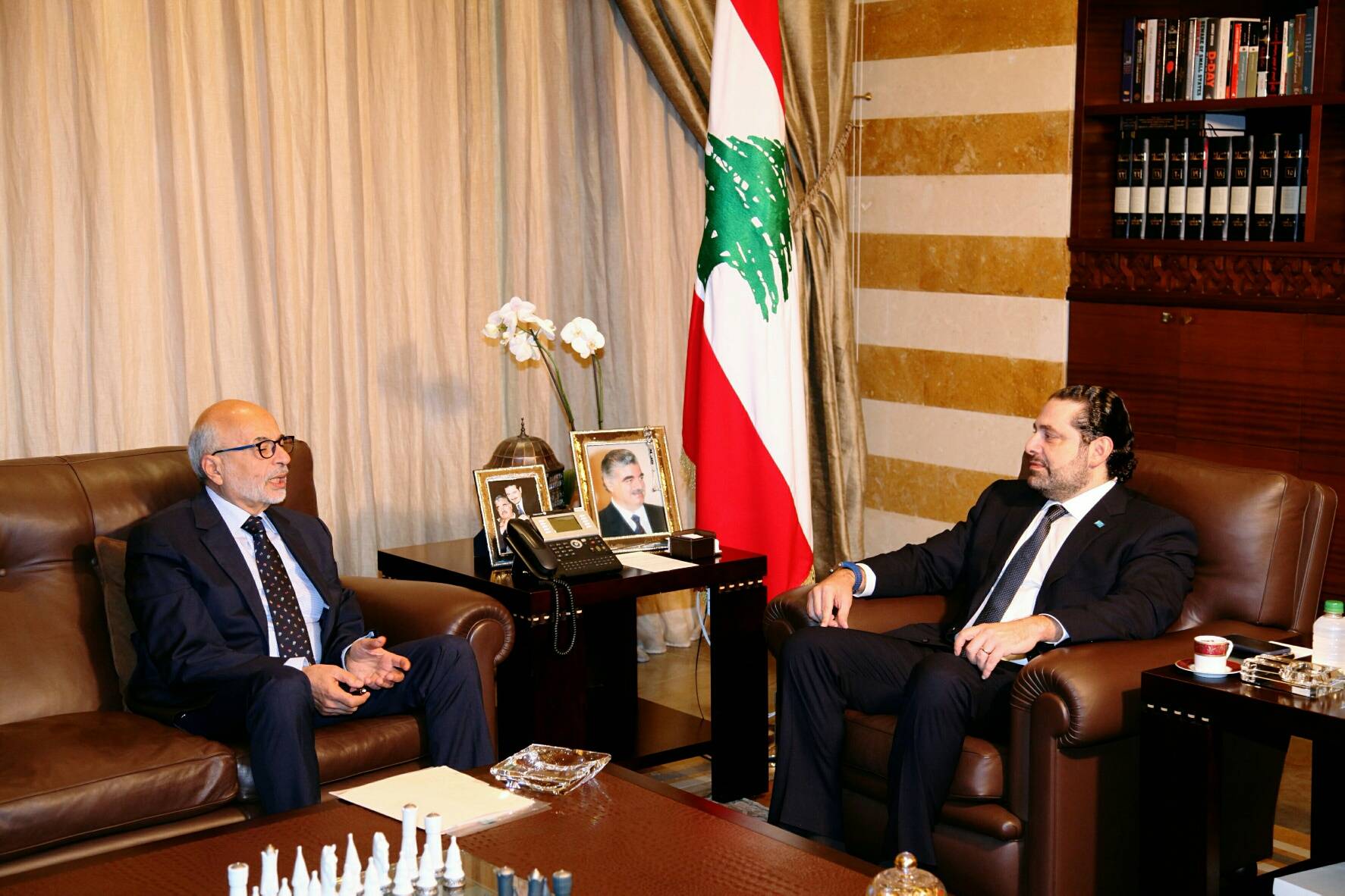 الحريري عرض الأوضاع مع شهيب وسامي الجميل
