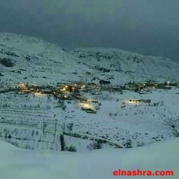 الثلوج تغطي بلدة معربون - قضاء بعلبك