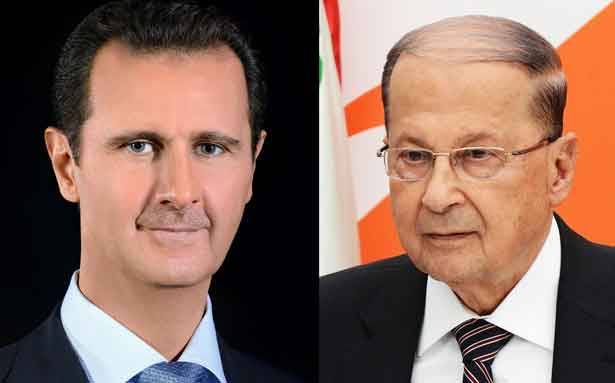 العماد عون اتصل بالرئيس بشار الأسد